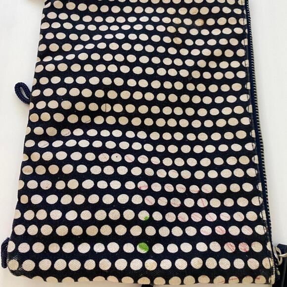 Vera Bradley 3-Ring Binder Pouch Butterfly Polka Dot Blue Pink White Zip Case - Picture 2 of 5